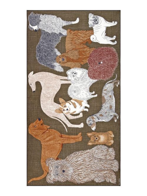 sciarpa donna 100x190 fantasia toutou militare